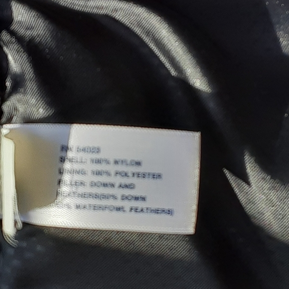 Mens Black GAP Down Puffer Jacket Large Used - Picture 7 of 7